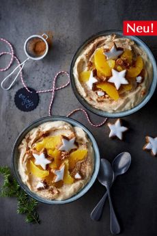 Mascarpone-Orangen-Creme mit Zimtsternen