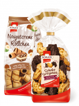 Spritzgebäck und Waffel-Röllchen