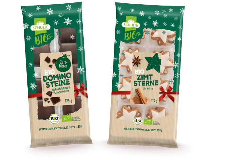 Festive pastries in organic quality