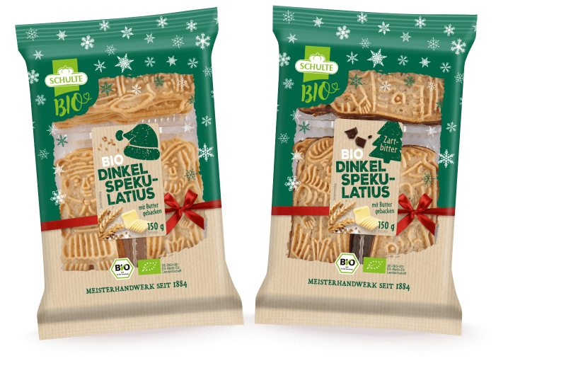 Organic spelt speculoos biscuits